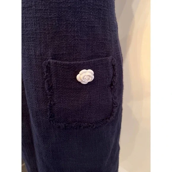 Karl Lagerfeld Blue Tweed Dress - Picture 3 of 9